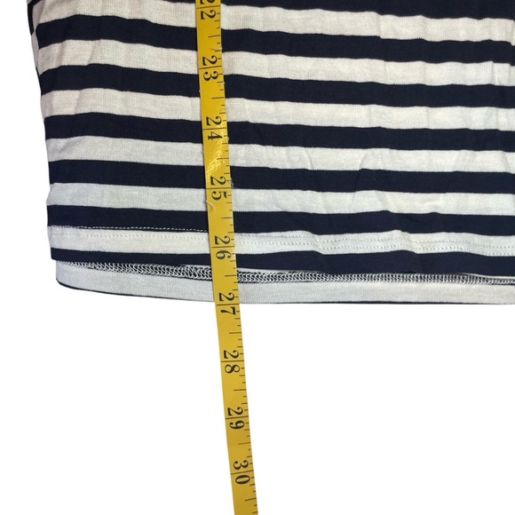 Hannah Blue White Stripe Red Boho Sleeveless Top Tassels Embroidery Large NWT - Picture 9 of 9